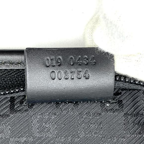 GUCCI 019 0434 Clutch Bag/Second Bag Leather/Nylon/Black Pencil Case for Men ...